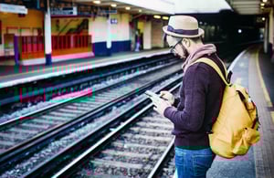 mobile phone gaming train platform