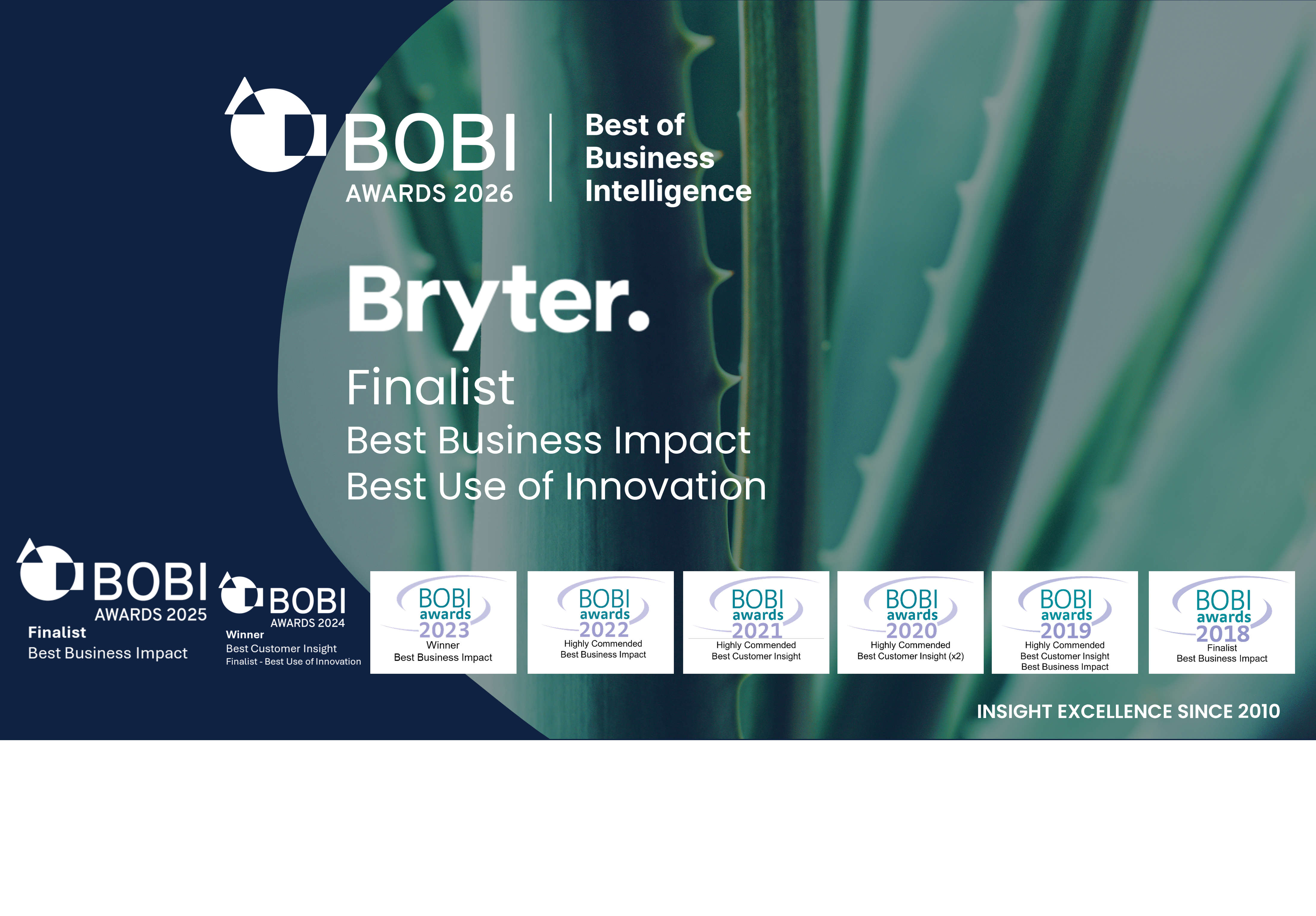 BOBI awards 2026 – Bryter listed as finalist in two categories